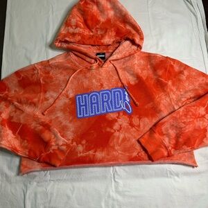 Insomniac Hard Summer Tie-Dye Crop Hoodie Size M